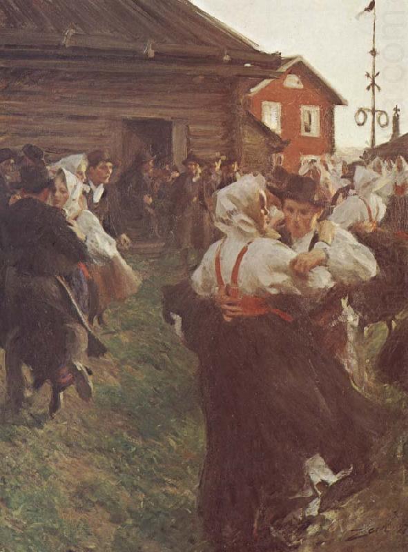Anders Zorn midsommarnattsdans china oil painting image